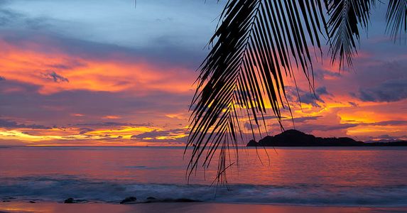 sunset in papagayo