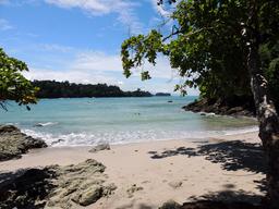 A secluded section of Manuel Antonio Beach found along the Cathedral Point trail on June 30, 2013.