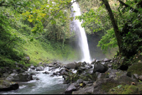 fotuna waterfall further upstream 
 - Costa Rica