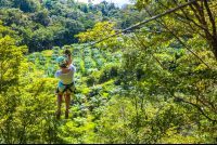 Lady Zip Lining The First Cable Osa Palmas Canopy Tour
 - Costa Rica
