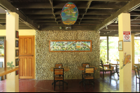 art on wall restaurant interior gilded iguana
 - Costa Rica
