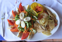 grilled fish salad plate costacoral 
 - Costa Rica