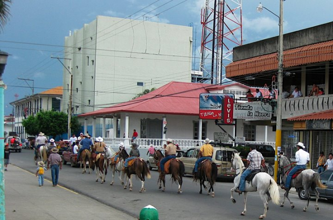 rica costa downtown liberia parade horse